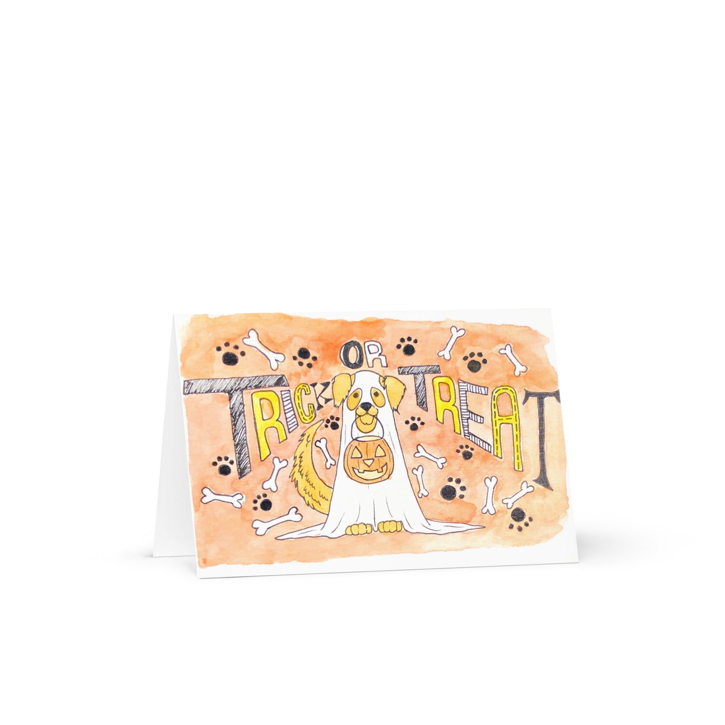 Ghost Golden Greeting Card