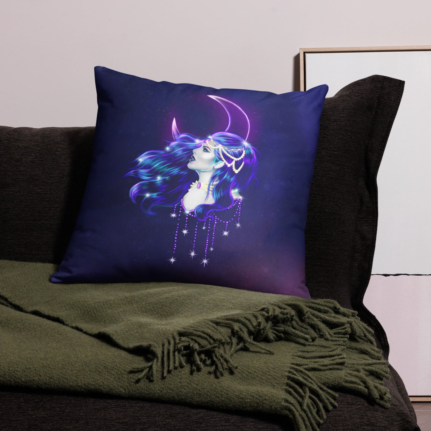 Moon and Stars Regina Pillow Case