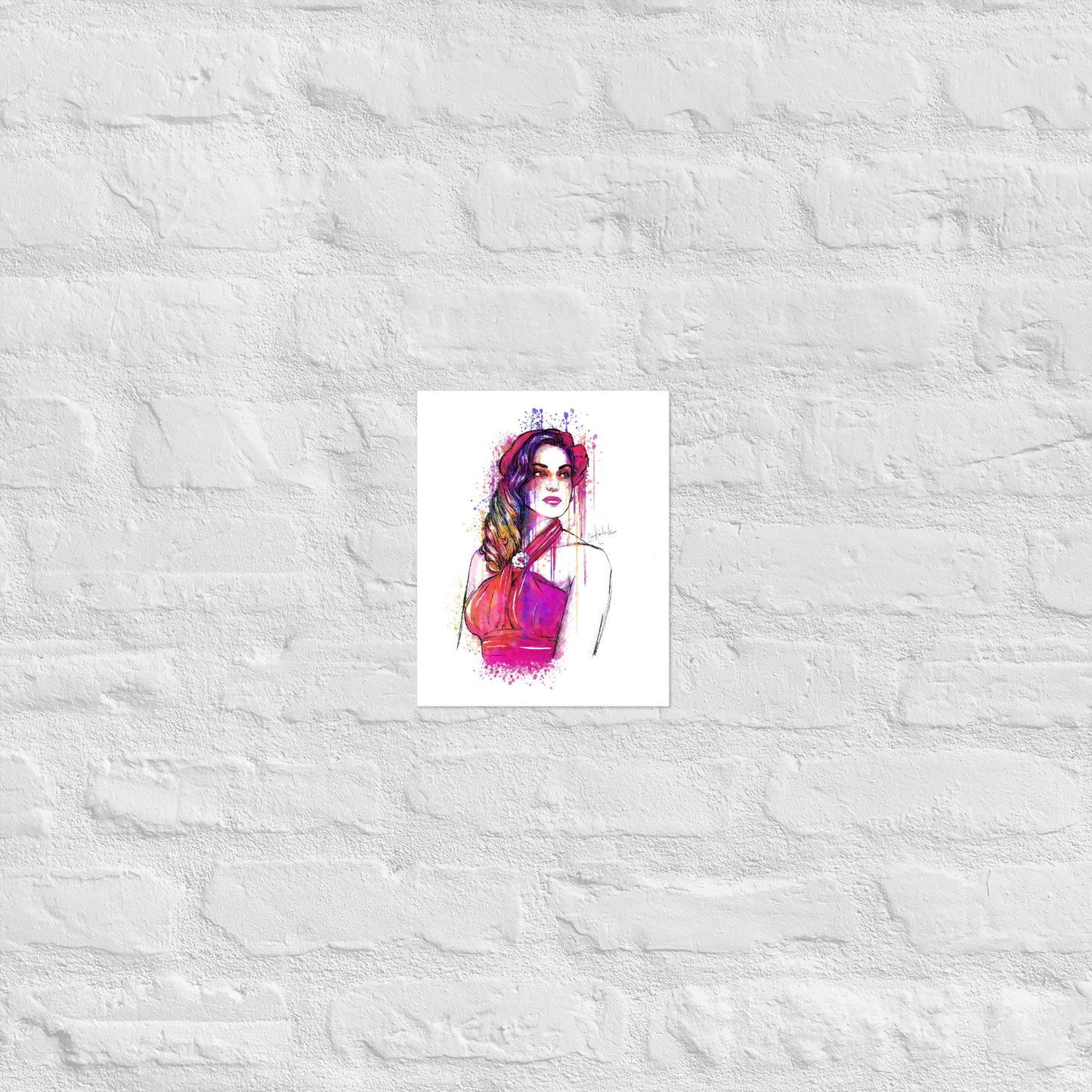 Rainbow Rita Watercolor Print