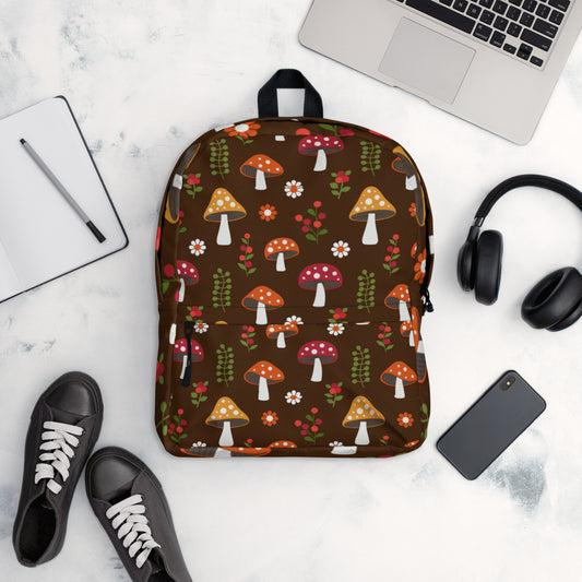Fall Mushrooms Backpack