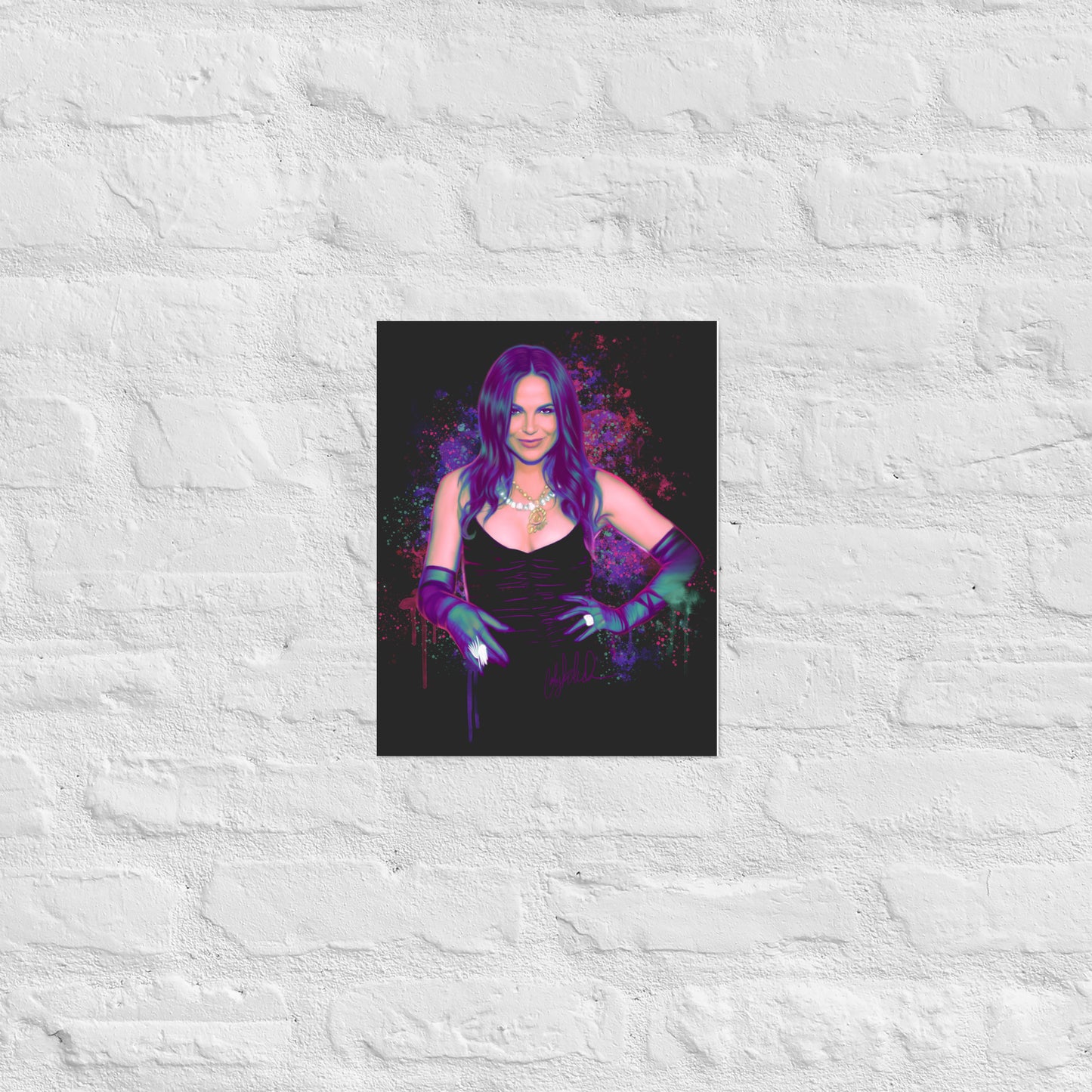 Neon Watercolor Lana Print