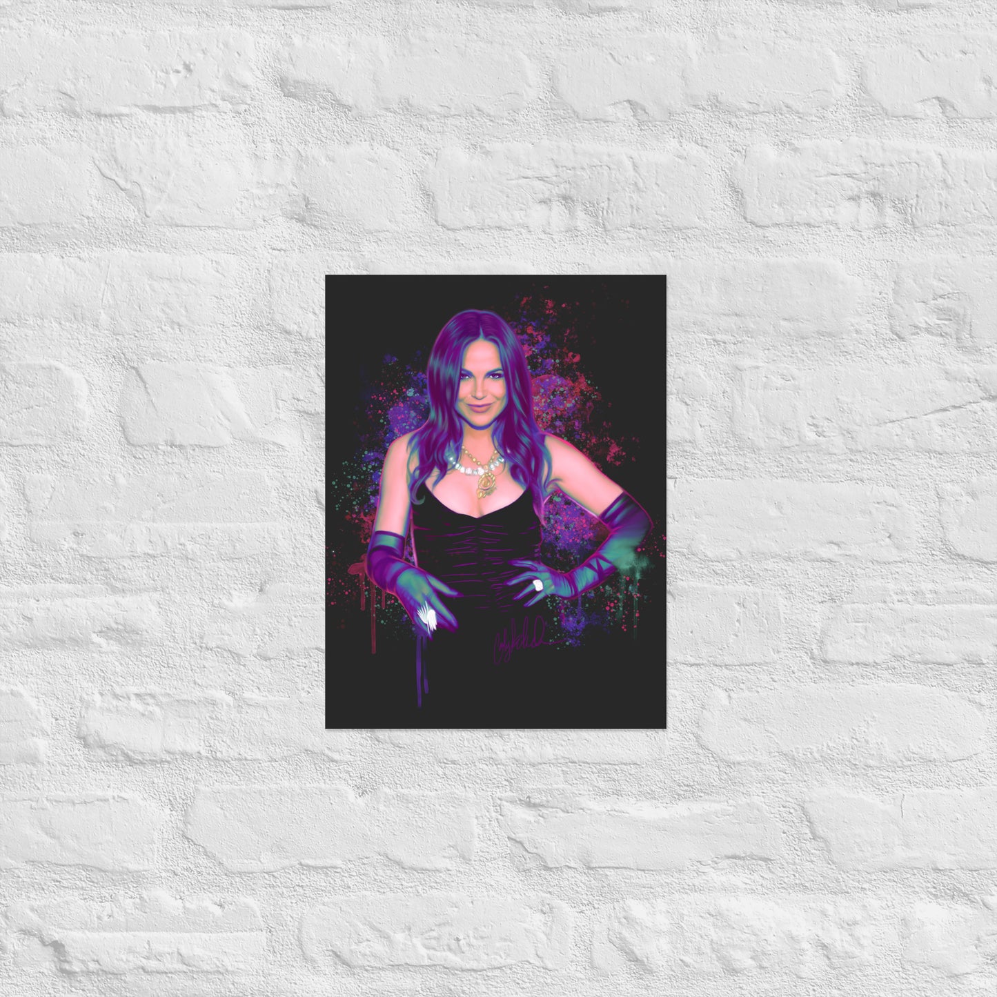 Neon Watercolor Lana Print