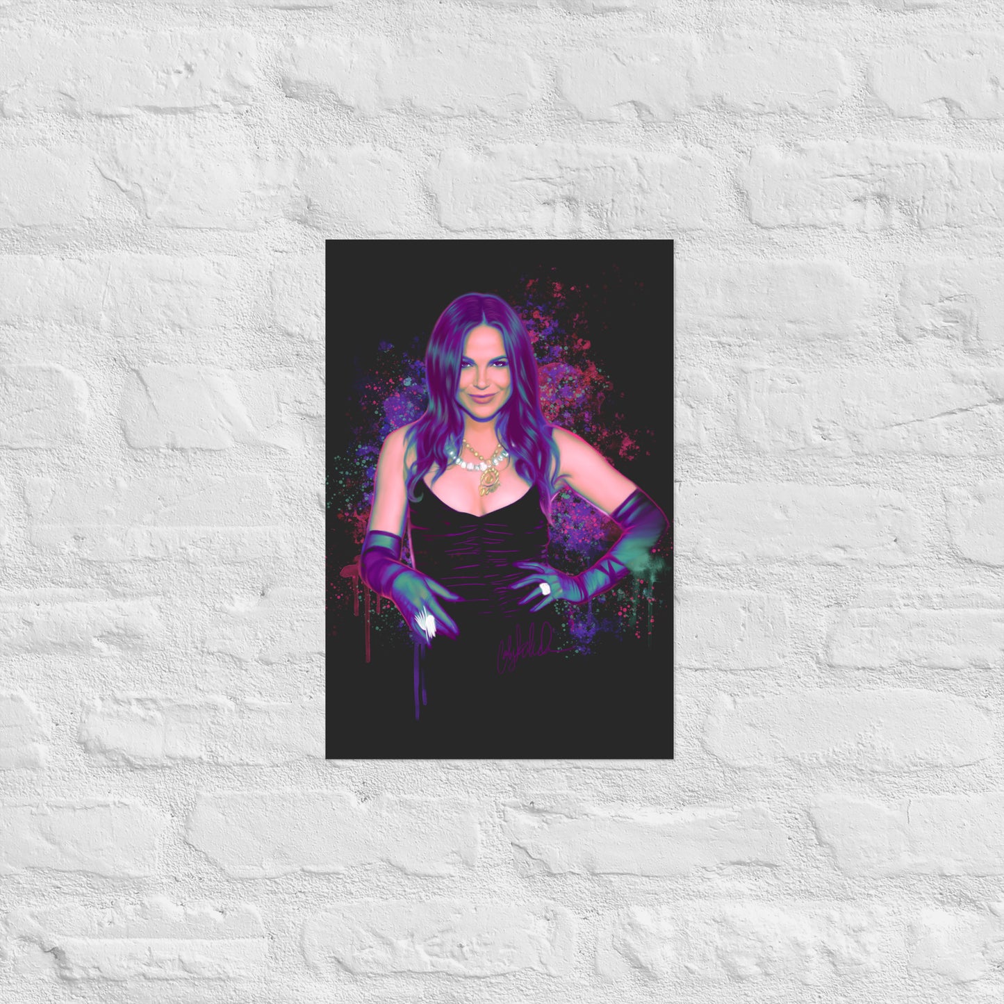 Neon Watercolor Lana Print