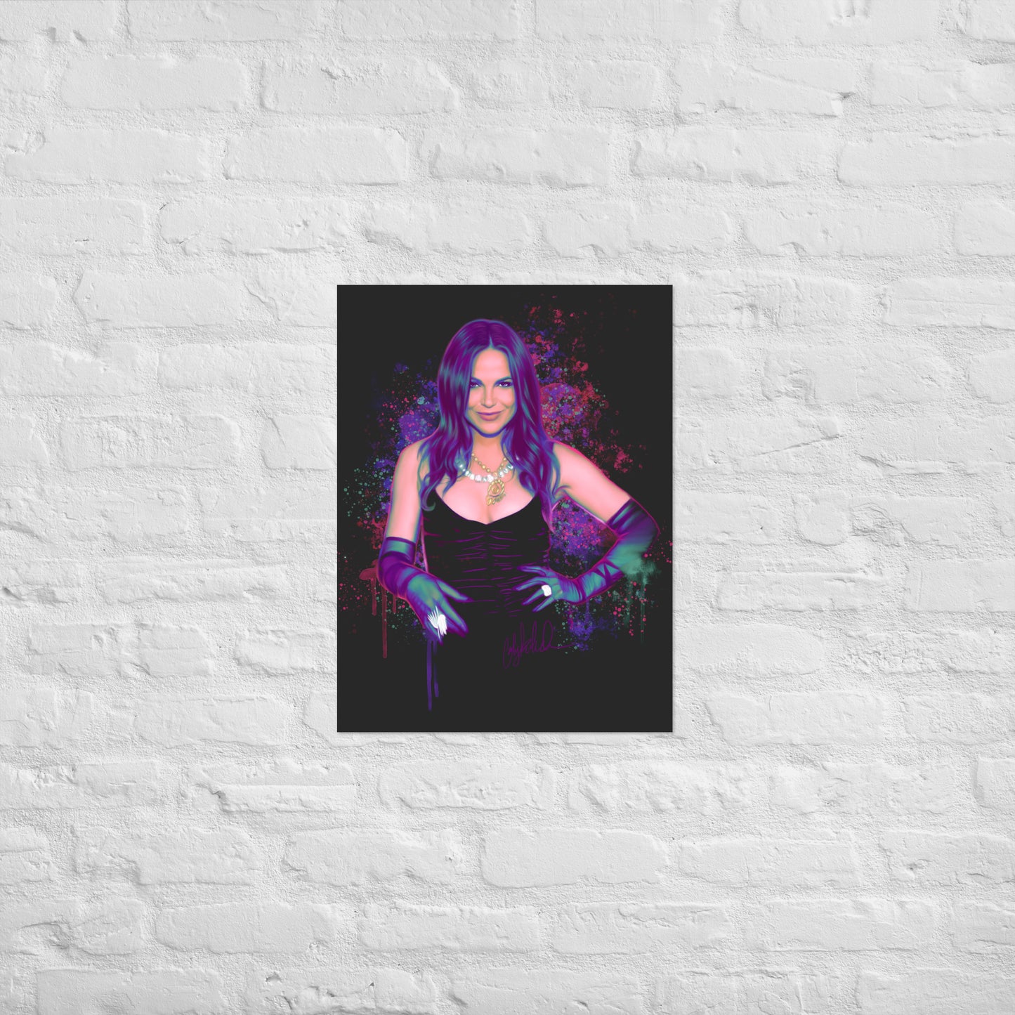 Neon Watercolor Lana Print