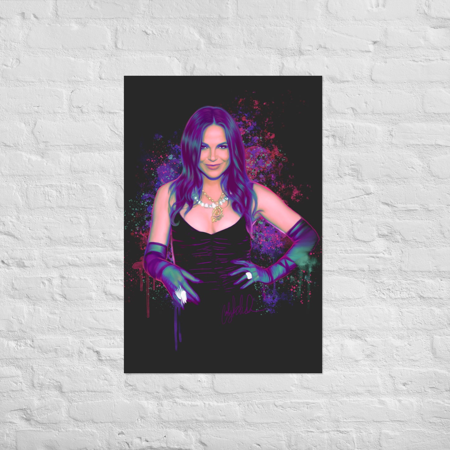 Neon Watercolor Lana Print