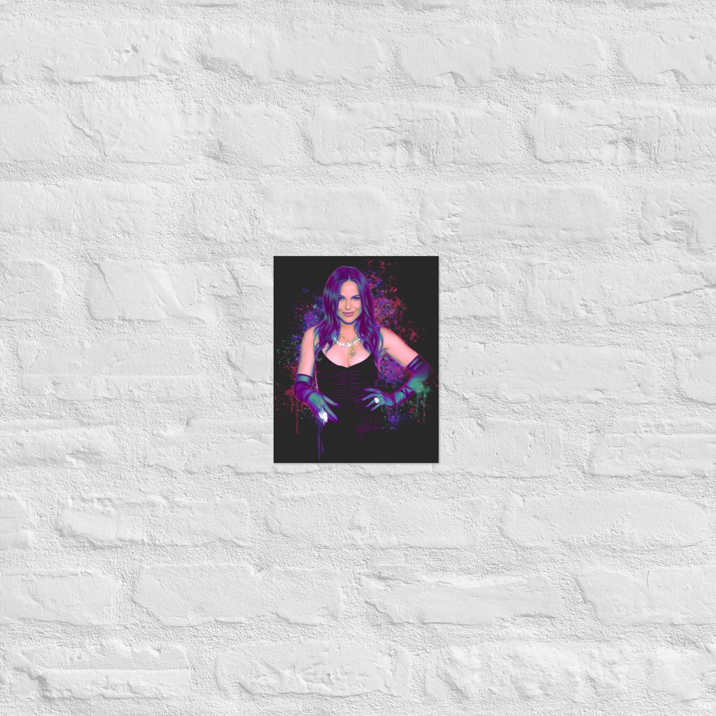 Neon Watercolor Lana Print