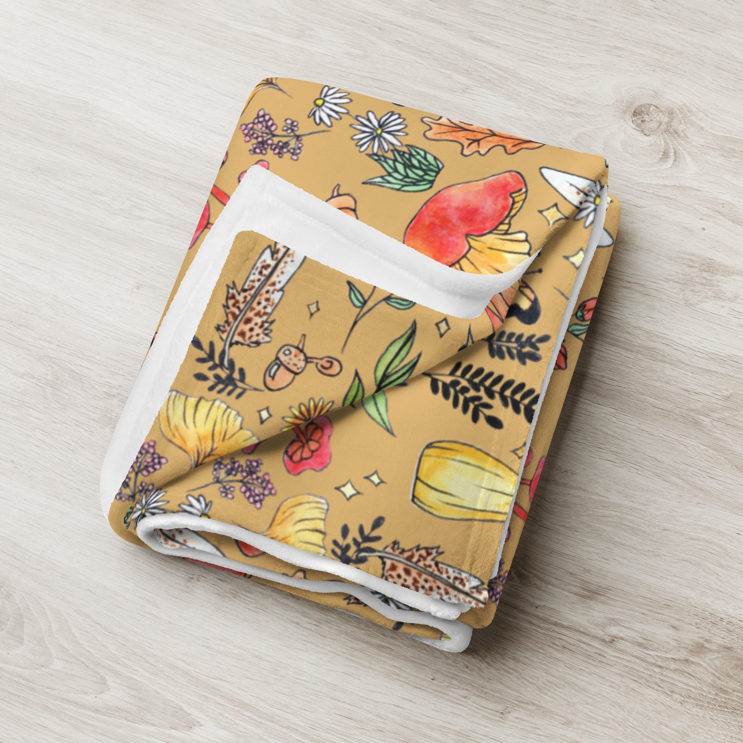 Autumn Forest Throw Blanket