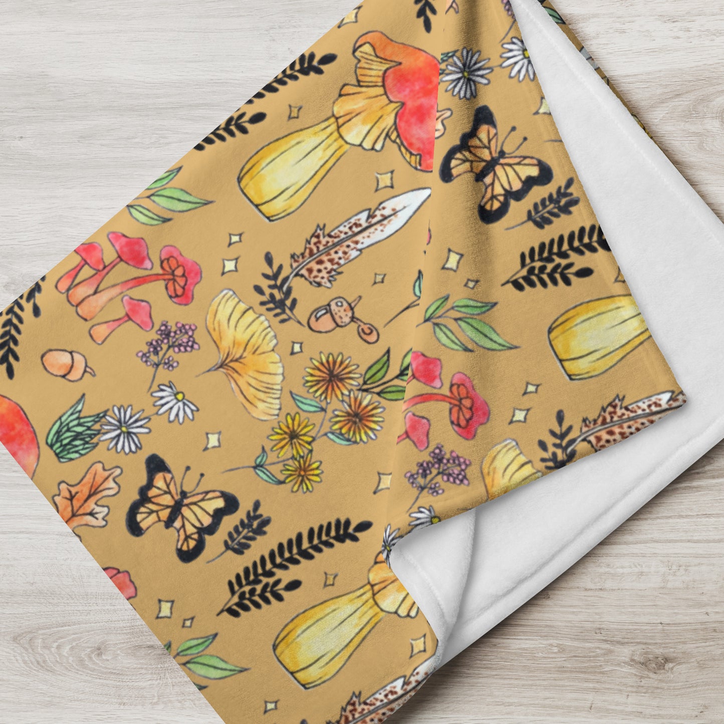 Autumn Forest Throw Blanket