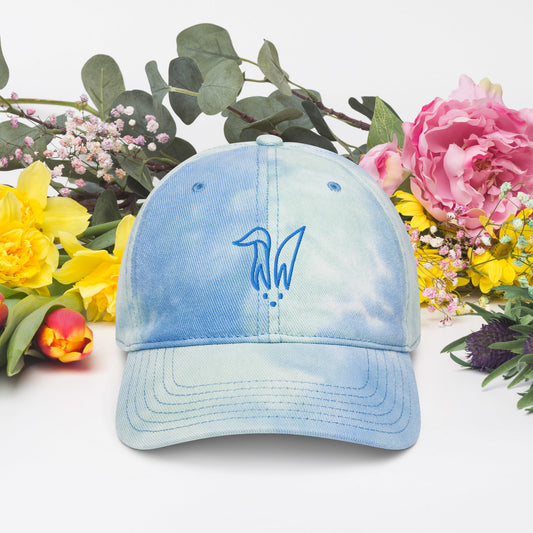 Bunny Ears Blue Tie dye hat