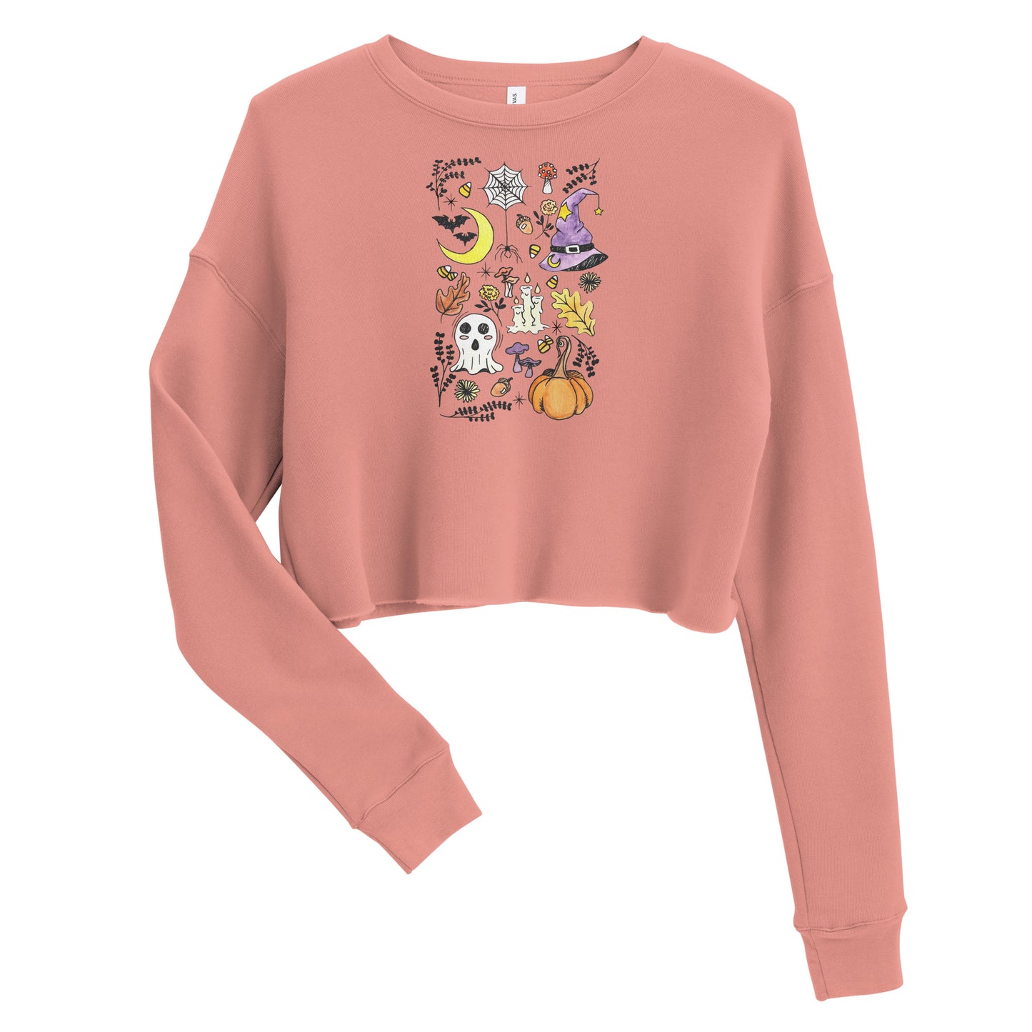 Halloween Vibes Crop Sweatshirt