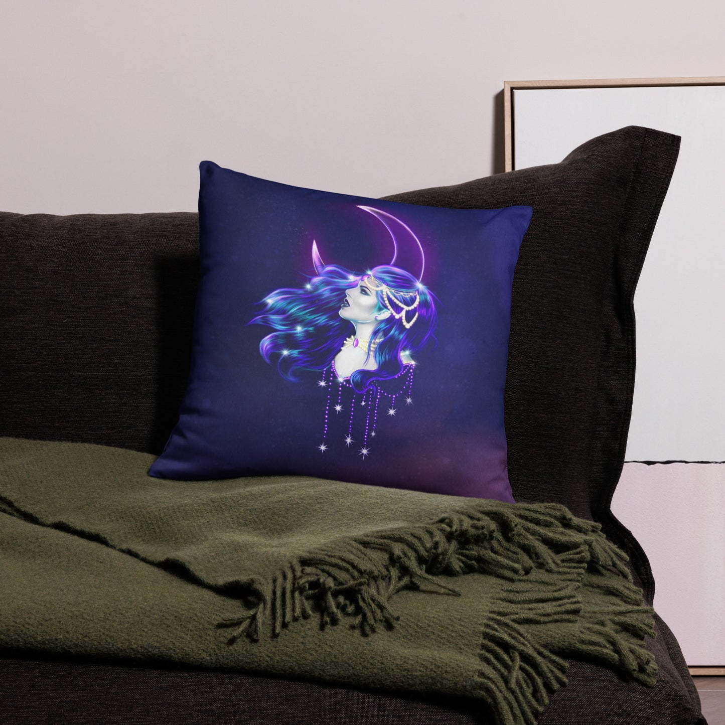 Moon and Stars Regina Pillow Case