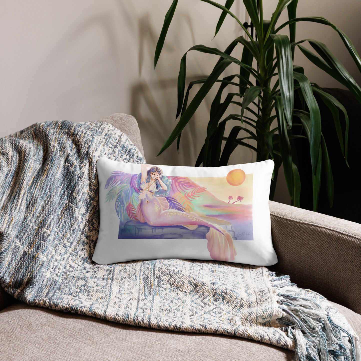 Rainbow Sunset Long Pillow Case