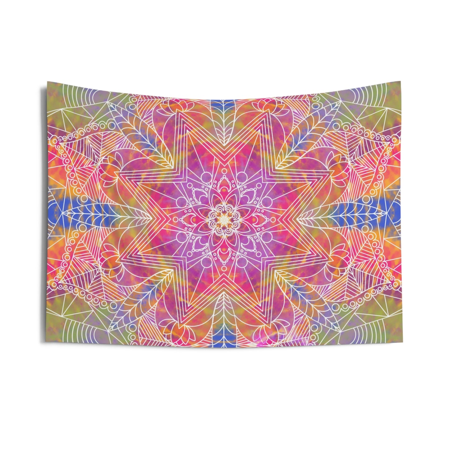 Multi-color Mandala Indoor Wall Tapestries
