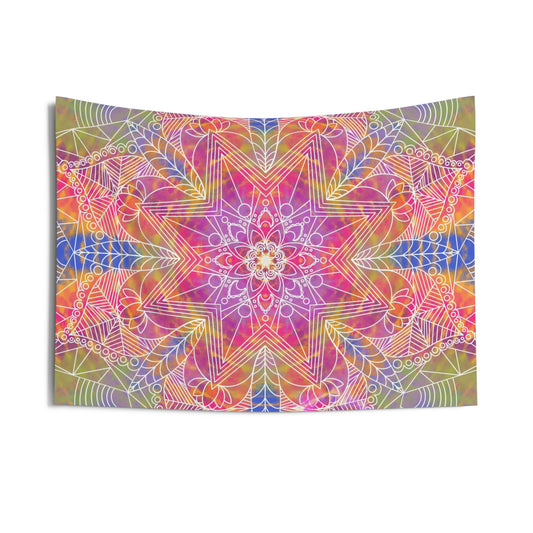Multi-color Mandala Indoor Wall Tapestries