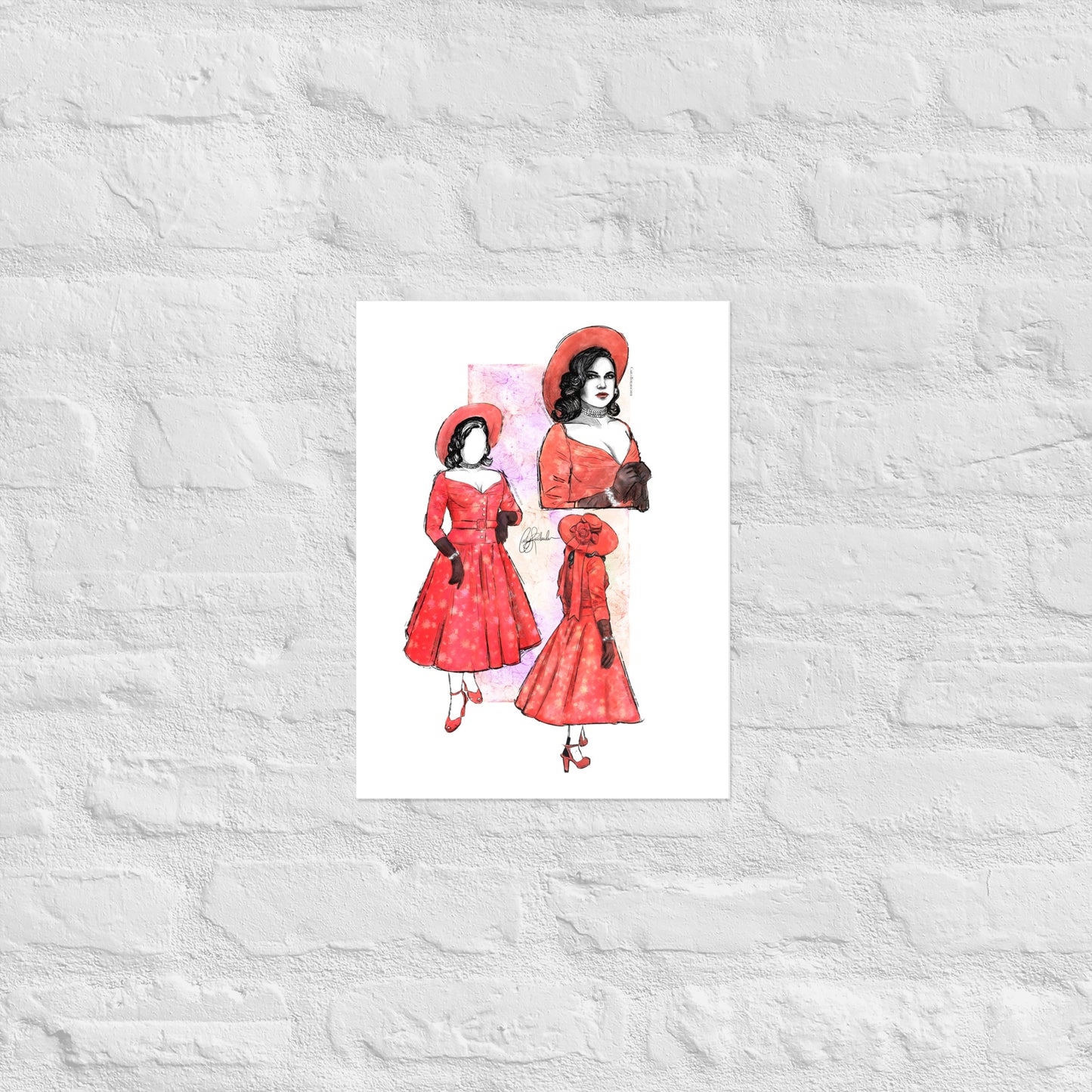 Rose Red Rita Print