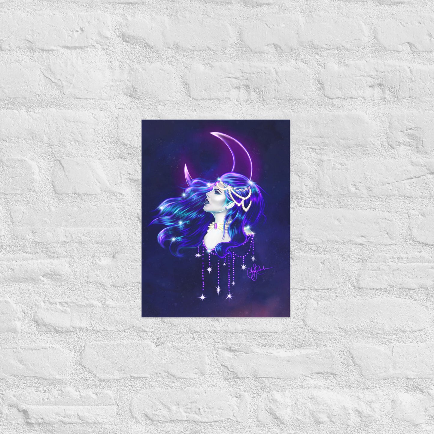 Moon and Stars Regina Print