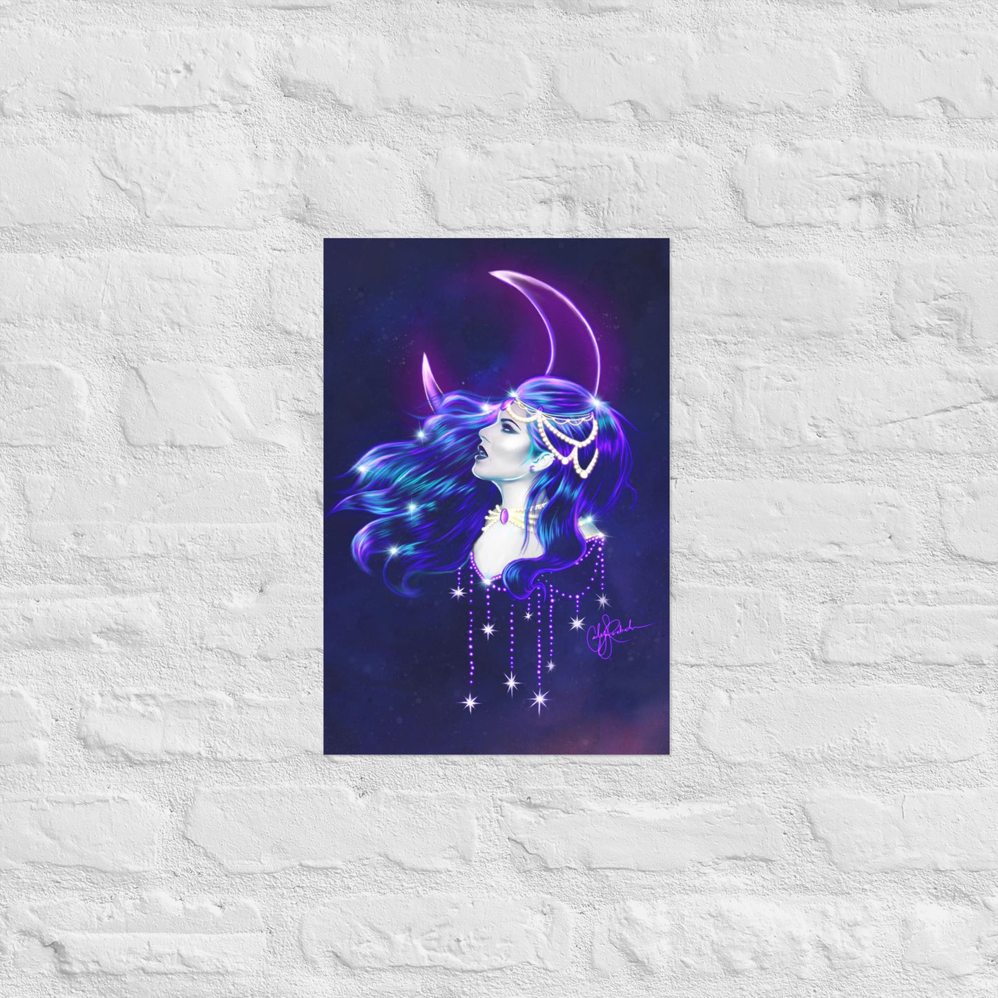 Moon and Stars Regina Print
