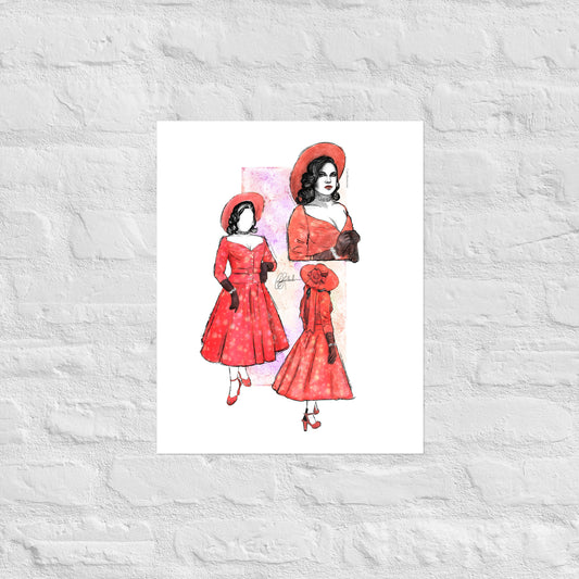 Rose Red Rita Print
