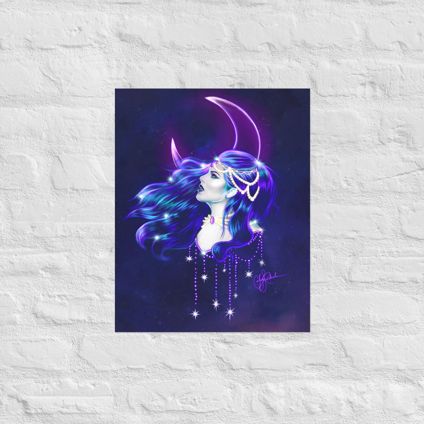 Moon and Stars Regina Print