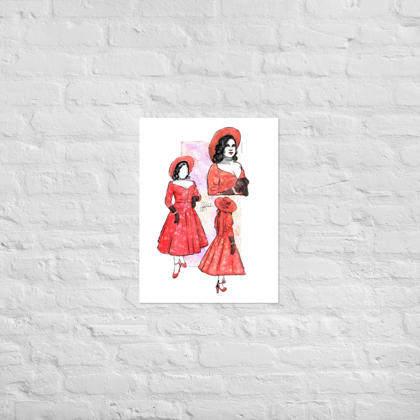 Rose Red Rita Print