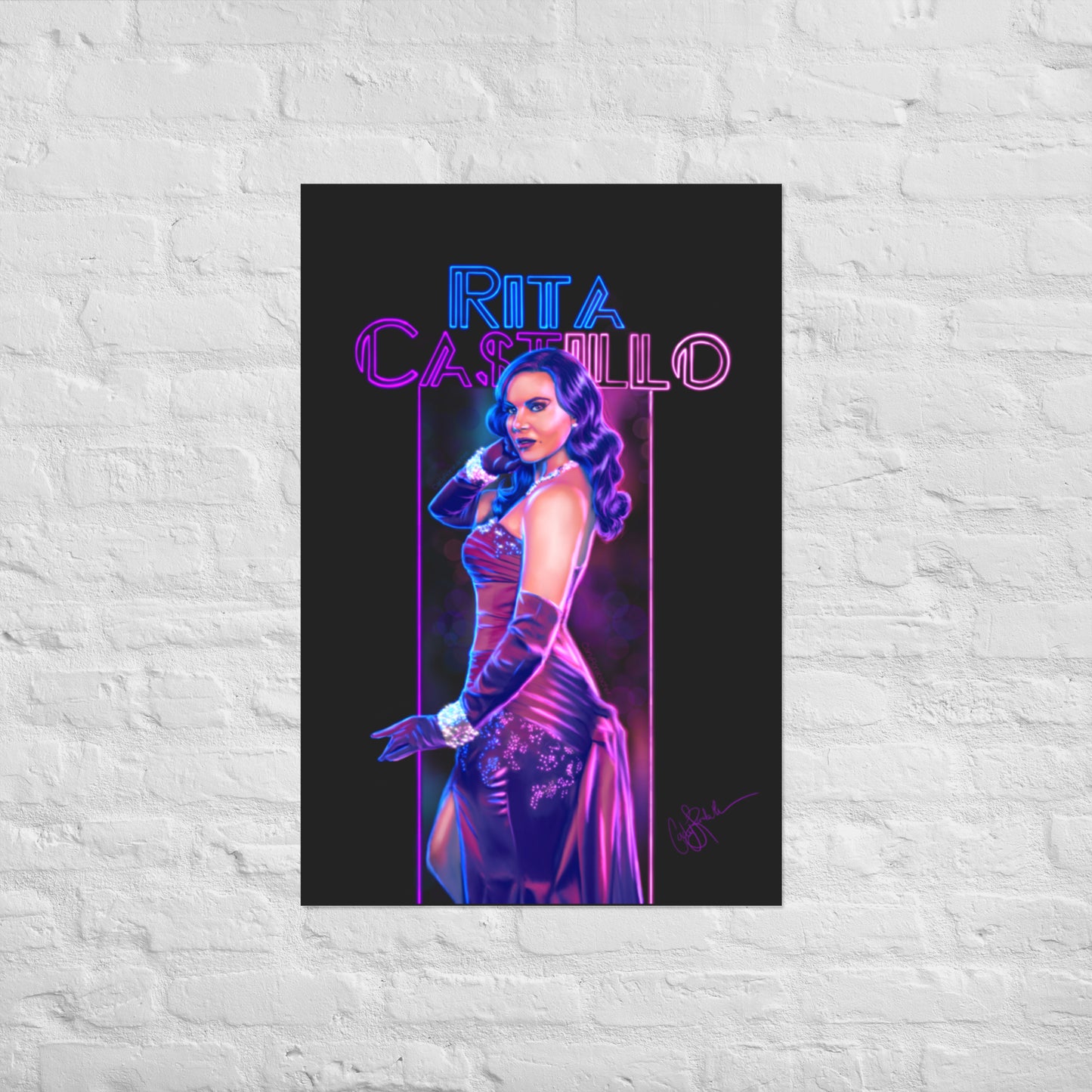 Neon Rita Print