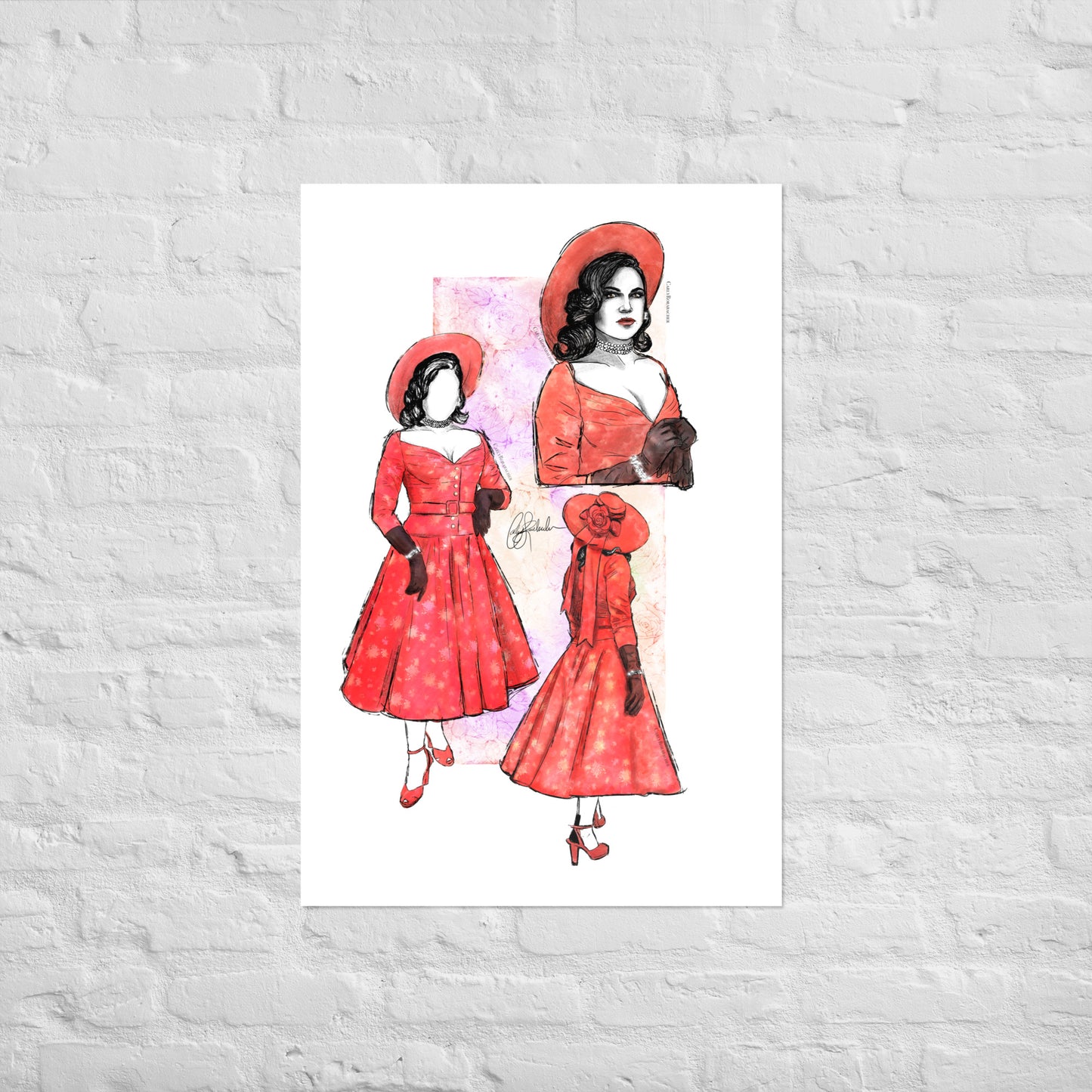 Rose Red Rita Print