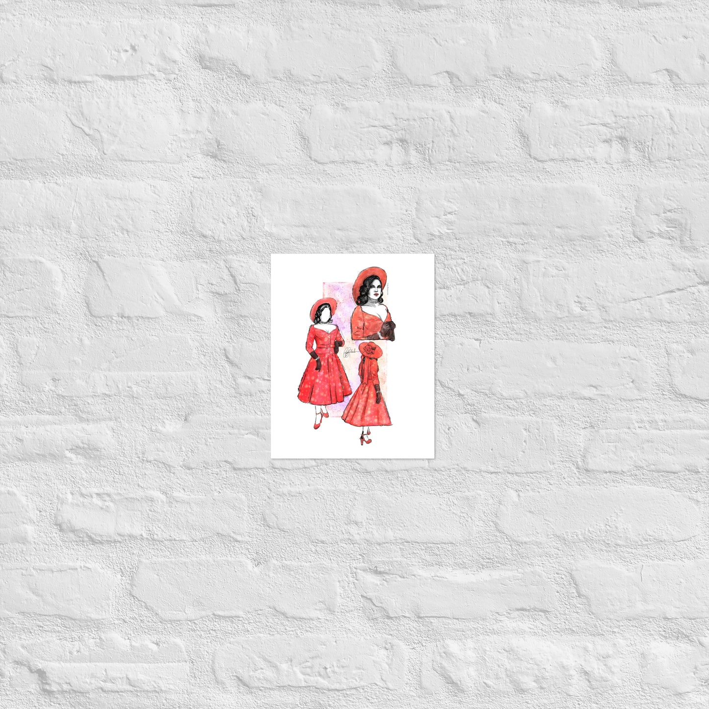 Rose Red Rita Print