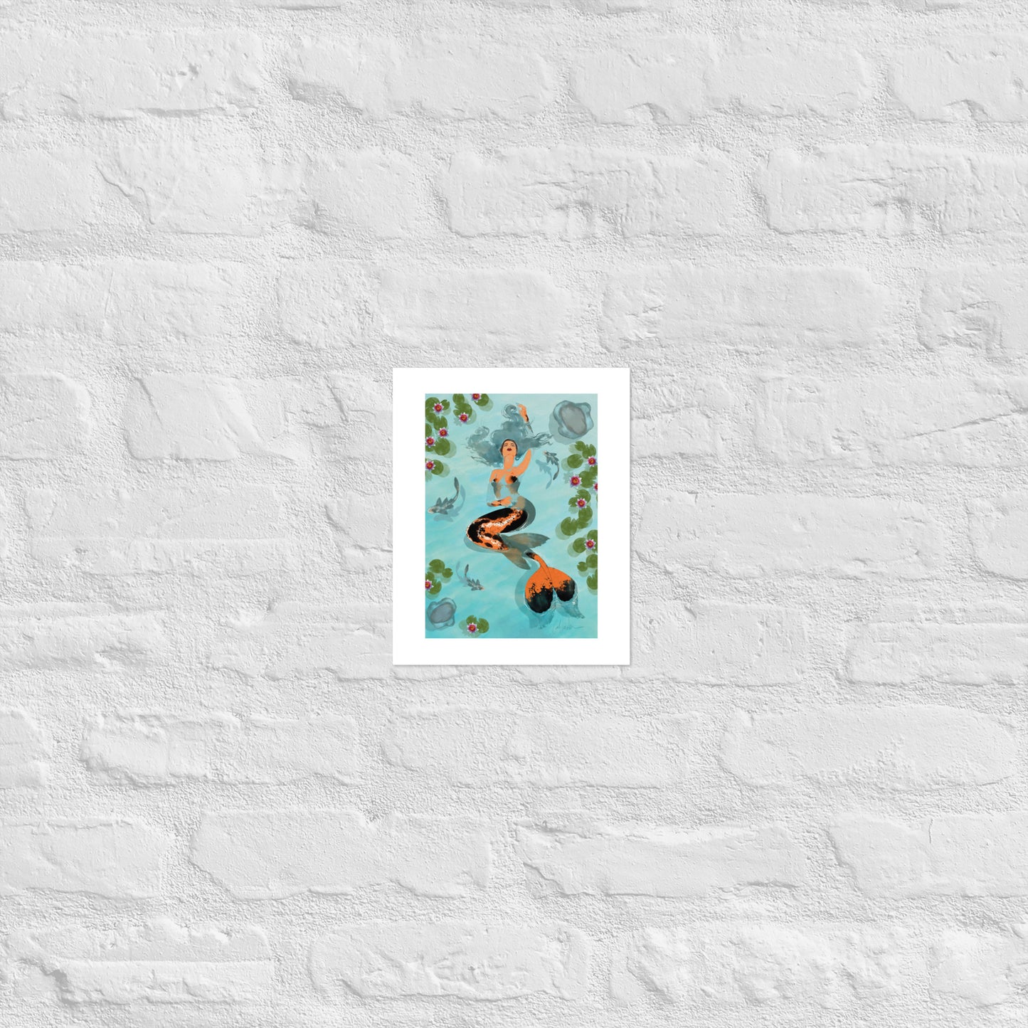 Lounging Mermaid Print